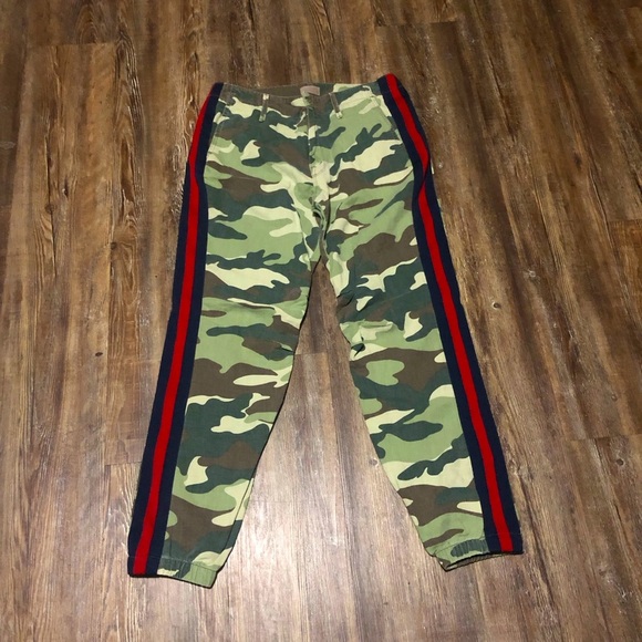 Mother The No Zip Misfit Pants Women's 27 Girl Boy Etc in Camouflage Wash Jogger - Picture 1 of 8
